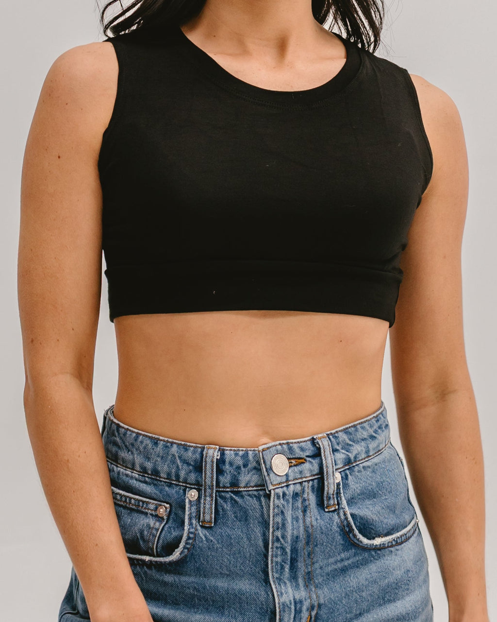 Crew Neck Tank Halftee